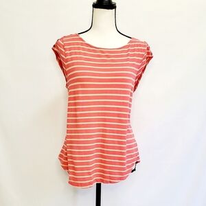 Liz Claiborne Striped Short Sleeve Top
